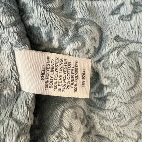 J. Jill XS Coat Jacket  Sage Light Green Embroidered Plush Lined Oversized - Picture 16 of 16